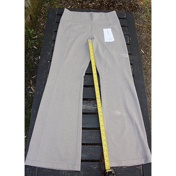 New w/Tags -Large - Athleta Delancey Herringbone Flare Pants - Beige Herringbone - Picture 3 of 12